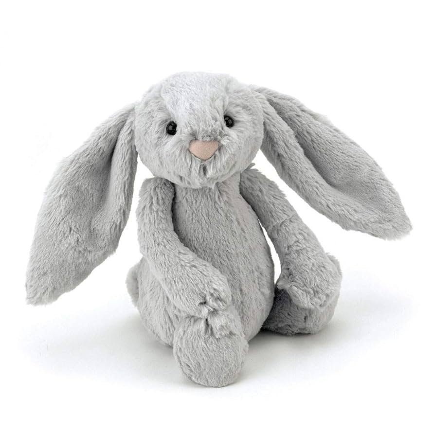 (未使用･未開封品)　（ジェリーキャット） バシュフル　バニー　M ぬいぐるみ  ウサギ 座高20cm シルバー 60wa65s Amazon.co.jp: Jellycat（ジェリーキャット） バシュフル バニー
